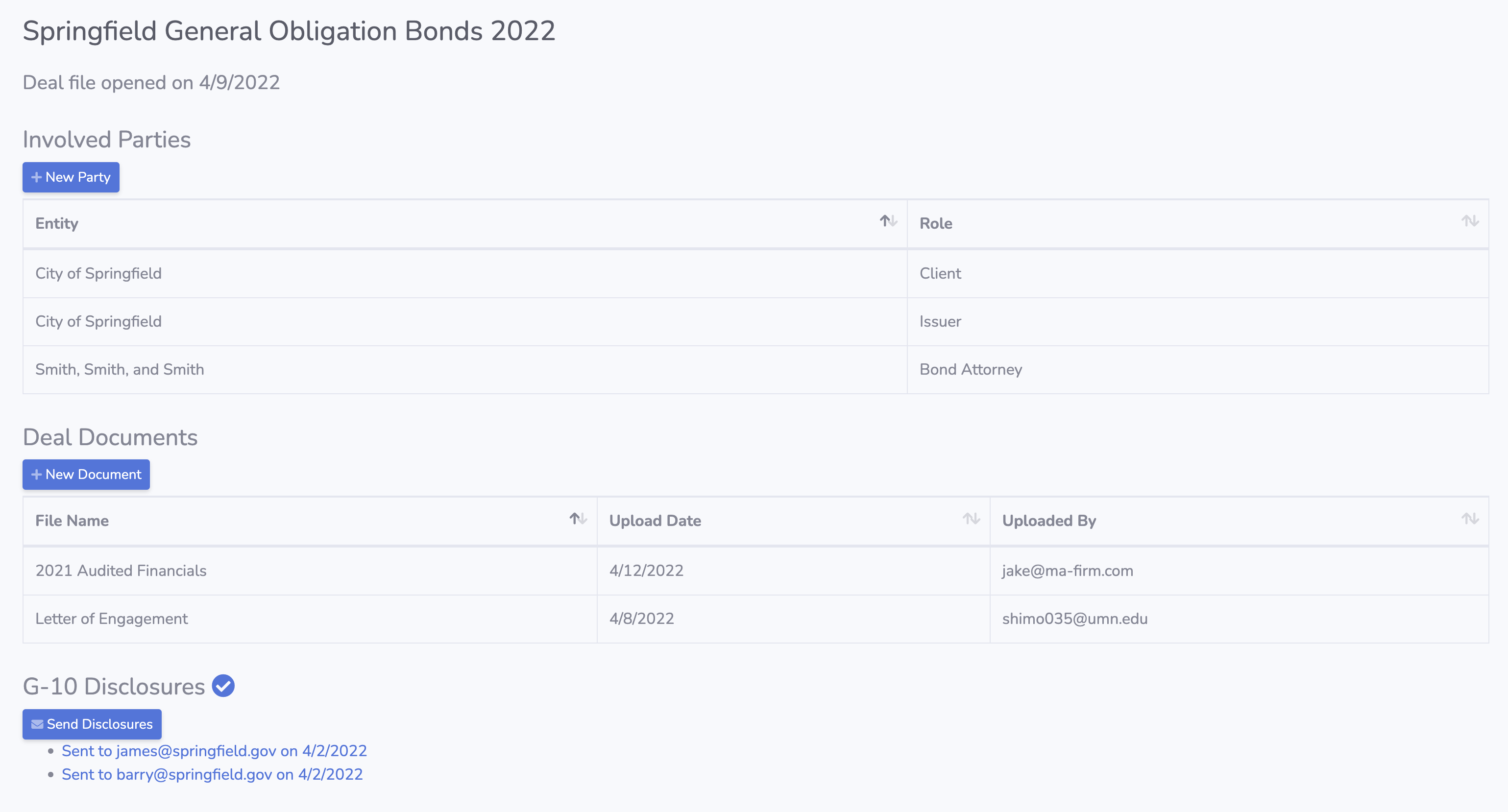 Picture of BondTable Deal File data management system