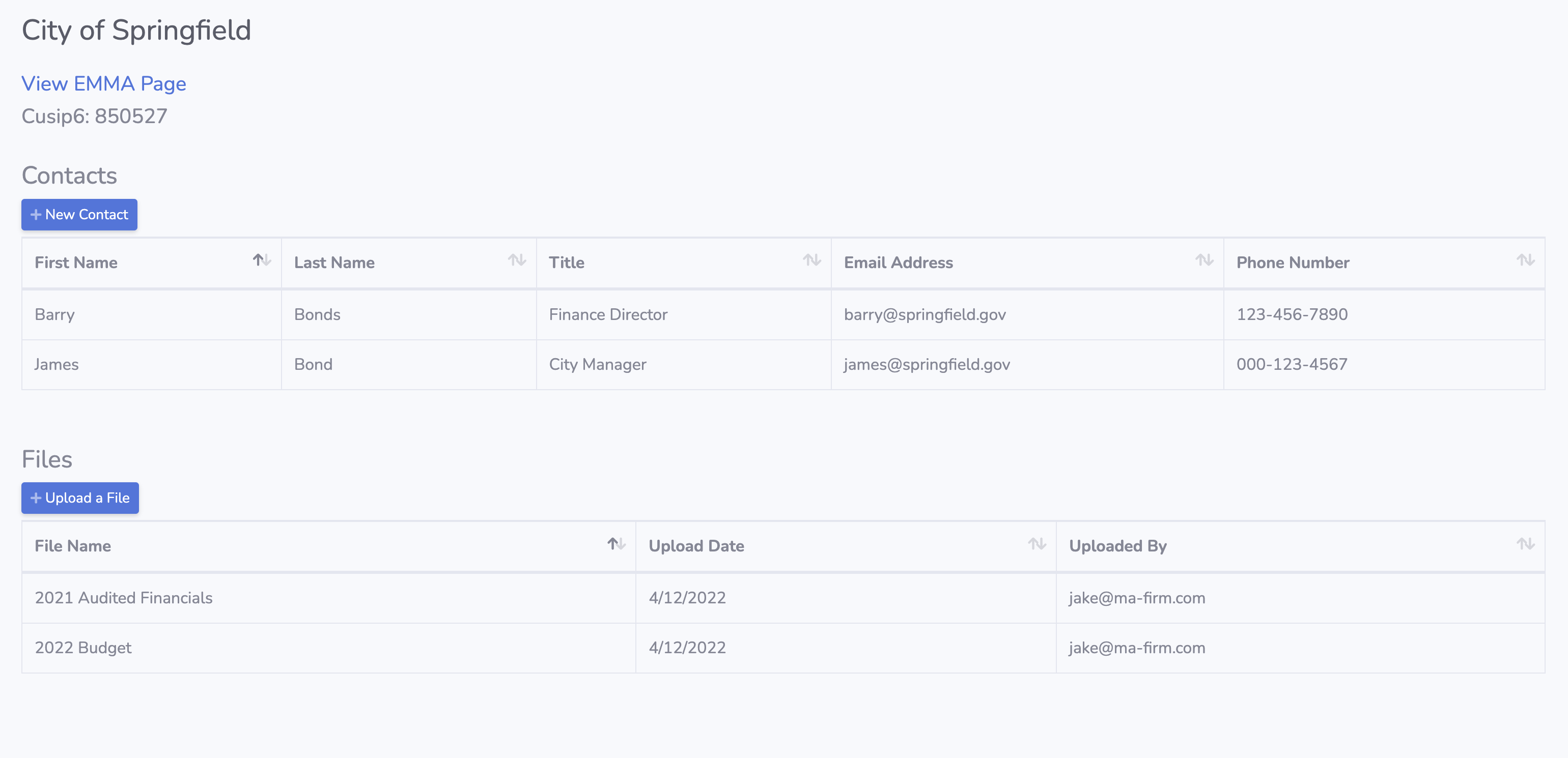 Picture of BondTable CRM for Municipal Advisors